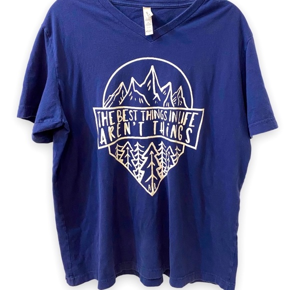 Women’s Navy Blue Graphic T Shirt - Picture 1 of 5